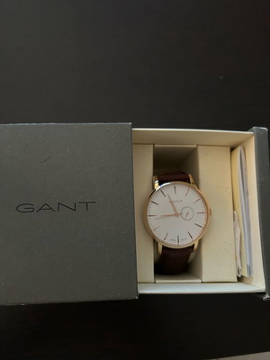 Gant watch like new with brown leather strap
