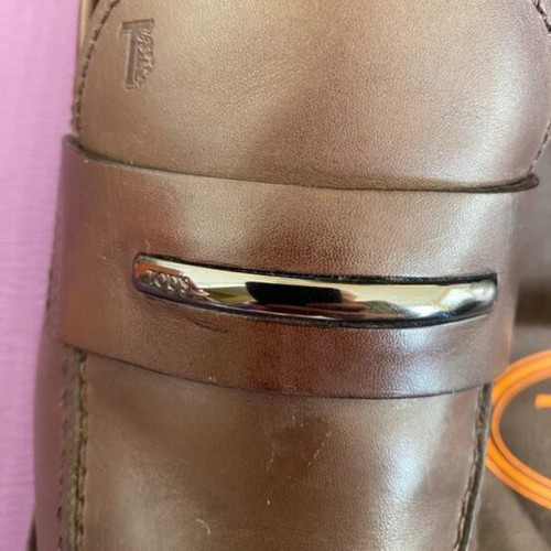 Tod’s Benson moccasins like new, brown leather, size 44