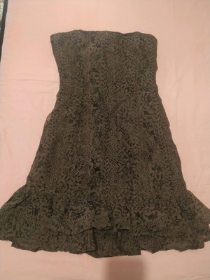 Toi&Moi women's strapless dress like new, brown, size M