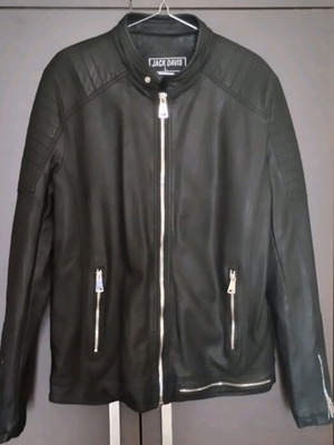 Women's leather jacket new, size Large, black