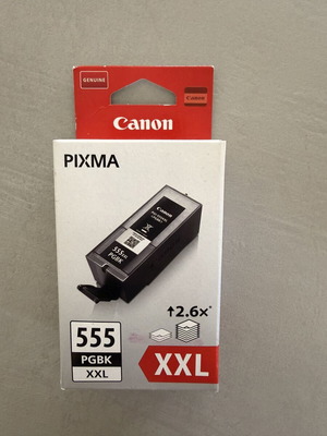 Canon PIXMA 555 PGBK XXL black ink cartridge new, genuine