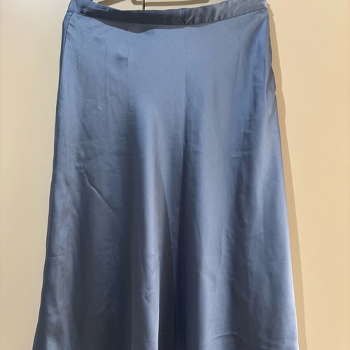 Satin skirt used H&M turquoise XXL