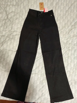 Doca black jeans new, high waist mom fit, size L