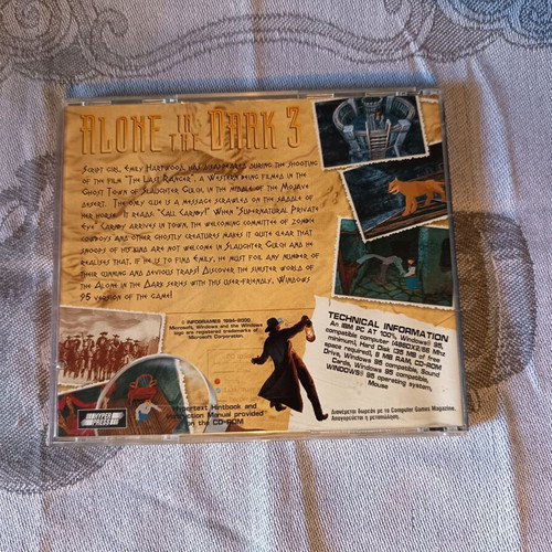 Alone in the Dark 3 PC CD-ROM game used