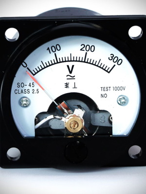 AC current meter voltmeter 0-300V analog retro antique new