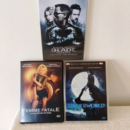DVD movies action and adventure like new with Greek subtitles, 3 pcs