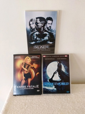 DVD movies action and adventure like new with Greek subtitles, 3 pcs