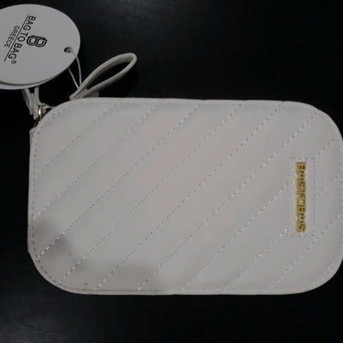 Bag to Bag Γυναικείο λευκό τσαντάκι καινούργιο με αλυσίδα και φερμουάρ