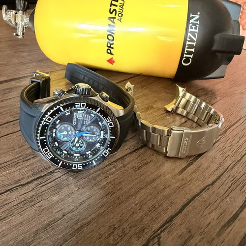 Citizen Promaster Aqualand Eco-Drive BJ2111-08E full set like new with bottle and bracelet