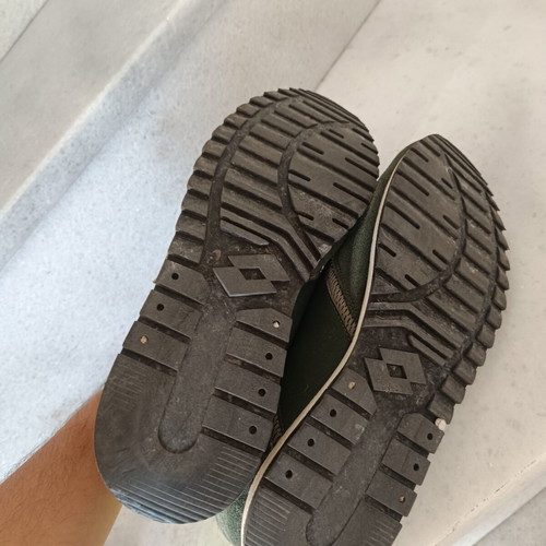 Lotto sneakers size 45, grey and green