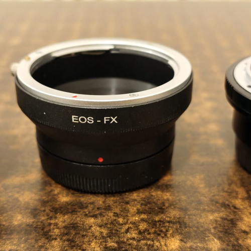 Lens adapters for Fuji X mount mirrorless cameras like new