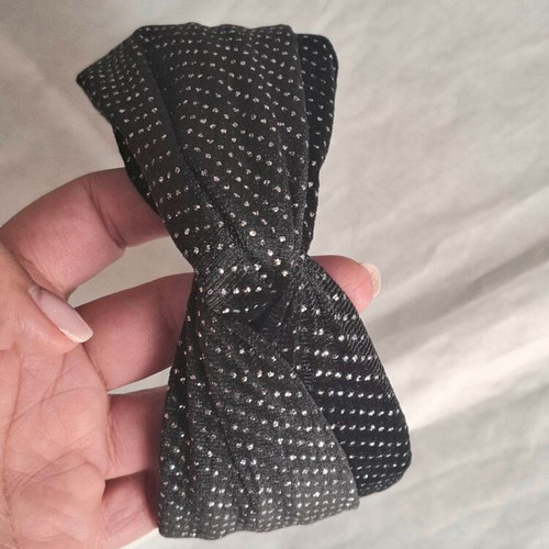 Black velvet hairband new with subtle shimmer shine