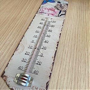 Vintage θερμόμετρο μεταλλικο
