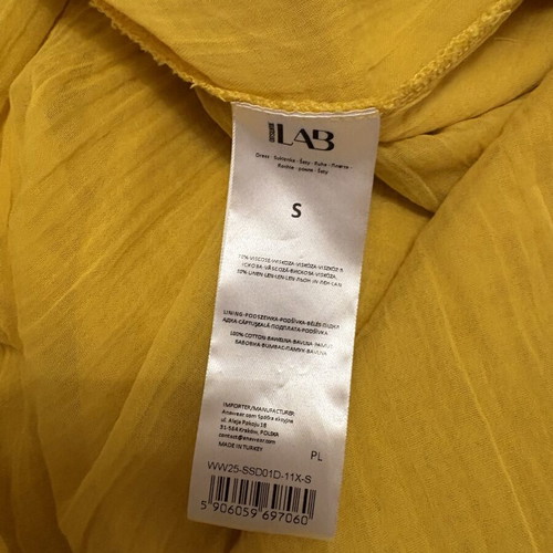 Answear Lab linen dress with inner lining and smocked bust