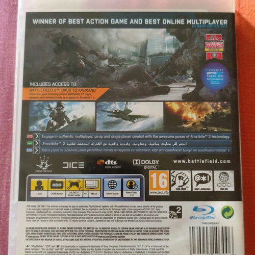 Battlefield 3 PS3 game like new classic FPS