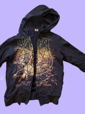 Slipknot μαύρη graphic ζακέτα hoodie, μέγεθος L