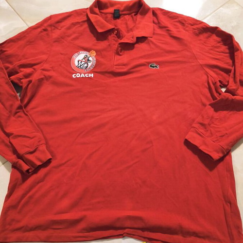 Long-sleeve shirt 100 cotton used, red, XXL