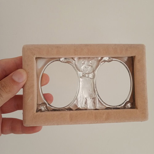 Children's Silver Frame 925 Bilaminato used, genuine hallmark