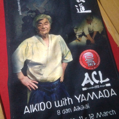Collectible towel new from aikido seminar with Yamada Yosimitsu shihan