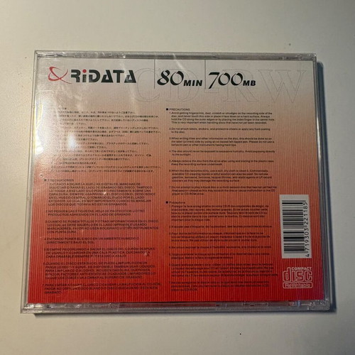 Ridata CD-RW 80 min 700 MB new