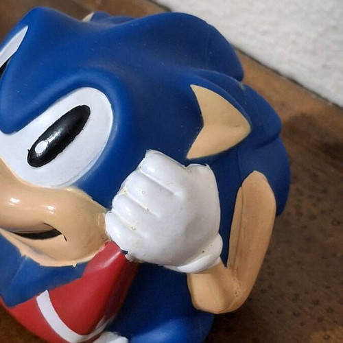 Vintage Sonic the Hedgehog game ball SEGA 1993 used