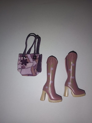 My Scene Fashion Pack My Look bag and boots used