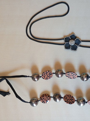Modern long necklaces set of 2 like new