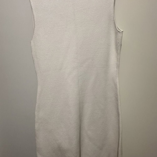Zara White Dress with Silver Buttons like new