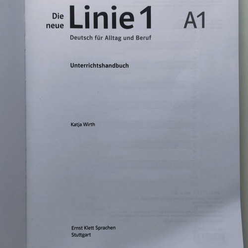 Die neue Linie 1 A1 Unterrichtshandbuch like new, German learning book for teachers