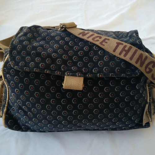 Nice Things women's crossbody shoulder bag new blue-purple velvet