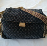 Nice Things women's crossbody shoulder bag new blue-purple velvet