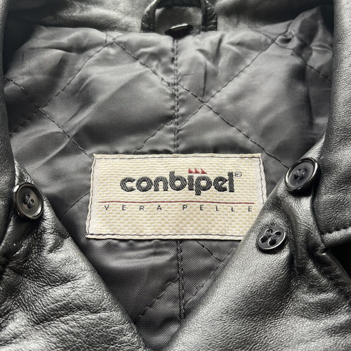 Black leather jacket Conbipel like new unisex
