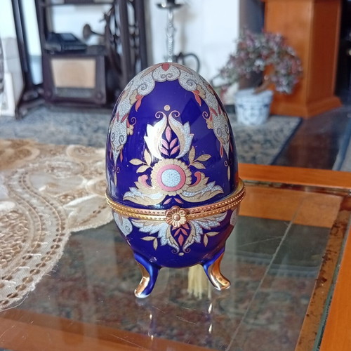 Decorative handmade porcelain egg jewelry box new