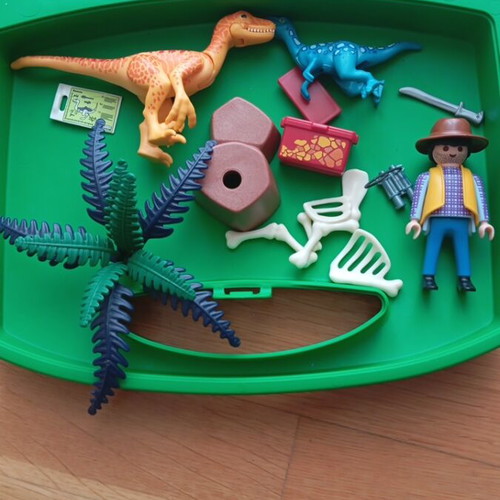 Playmobil 70108 Explorer and Dinosaurs set like new, with instructions