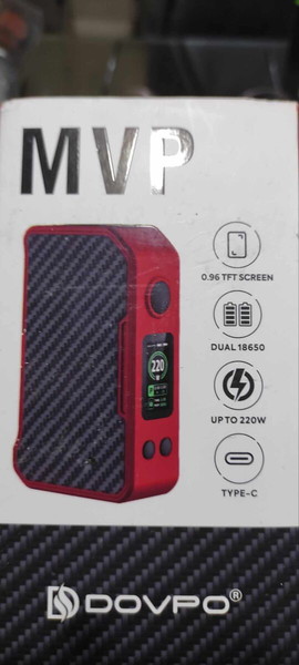 Dovpo MVP 220W Box Mod black red/ carbon