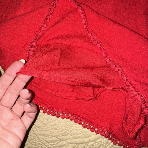 Amisu Red One-Piece Jumpsuit like new, size M