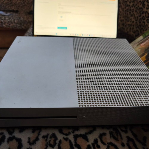 Xbox One S console used with 1TB storage and 2 controllers