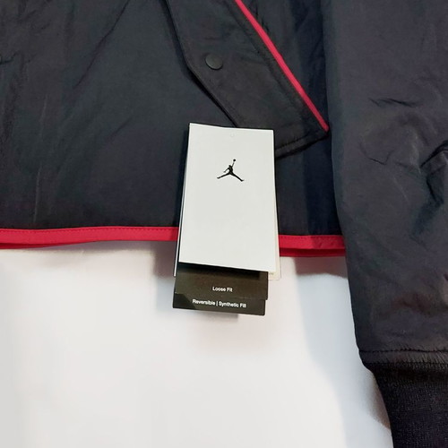 Γυναικείο μπουφάν Jordan Essentials Flight μαύρο/κόκκινο νέο, αναστρέψιμο
