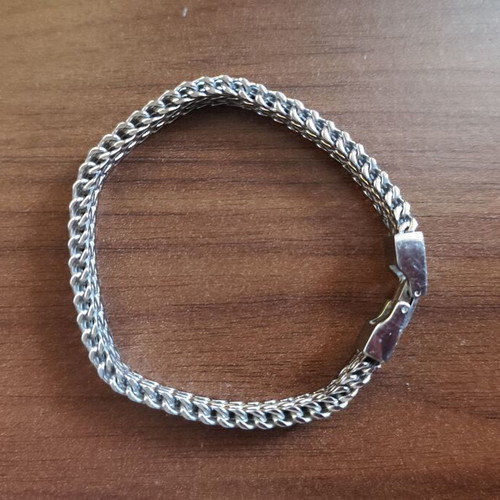 Aztorin stainless steel bracelet used, length 20 cm, width 0.9 cm