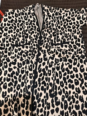 Knitted animal print oversized cardigan new with pockets