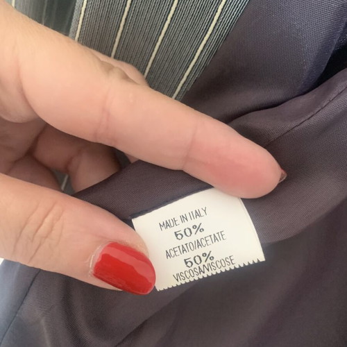 Dolce Domenica women's pinstripe suit like new, grey