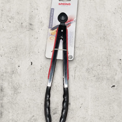Spring kitchen tongs 27cm with non-slip tips