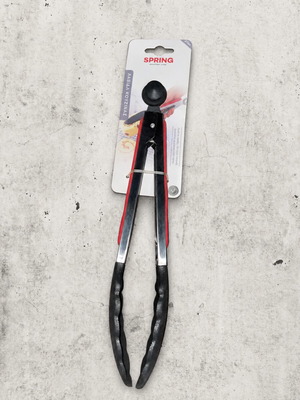 Spring kitchen tongs 27cm with non-slip tips