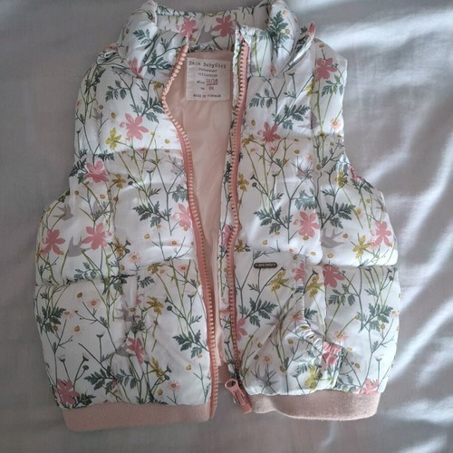 Zara baby sleeveless floral vest like new 12-18 months