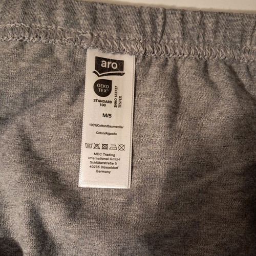Aro men's briefs pack of 5, size M, grey, new