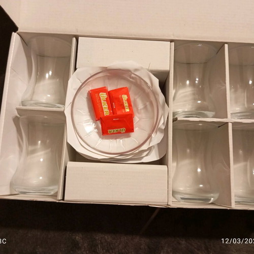 Pasabance 12-piece Turkish tea glass and saucer set new