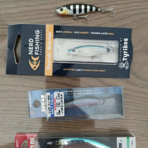 Hard fishing lures for LRF, unused, 2.6g to 7.5g, 5cm to 7cm, Yo Zuri, Tyrikos Lures, Bassday