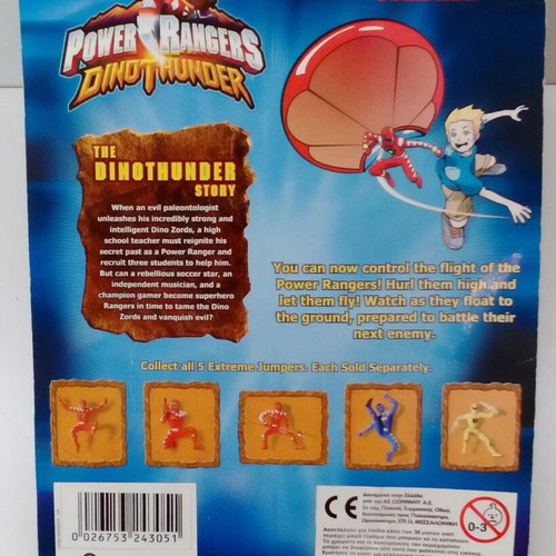 Power Rangers Dino Thunder Extreme Jumpers Blue Ranger new