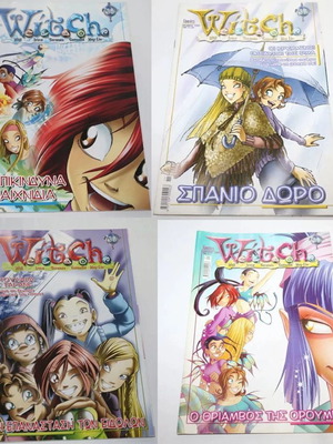 W.I.T.C.H. comic magazines issues 36, 37, 38, 39, Greek