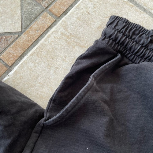 Bershka pants used, black with multicolor designs, XS
